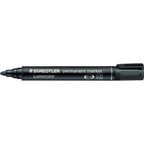 STAEDTLER 352 DRYSAFE PERMANENT MARKERS Black