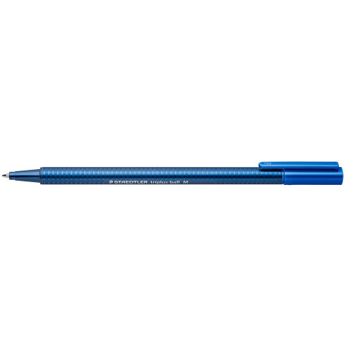 Staedtler 437 Triplus Ball Ballpoint Pen Medium - Blue, Pack of 10