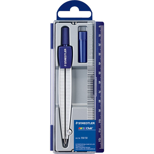 Staedtler 550 50 Noris School Compass with Lead Box