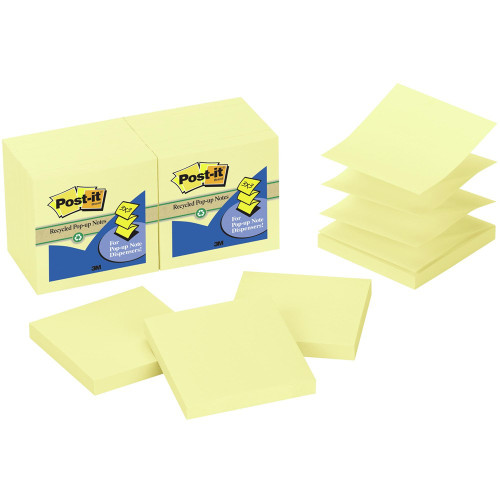 POST-IT POP UP NOTES 73X73MM R330-YW Refills Yellow, Each