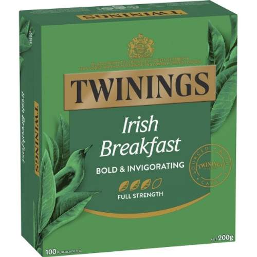 TWININGS IRISH BREAKFAST TEA String & Tag Box of 100