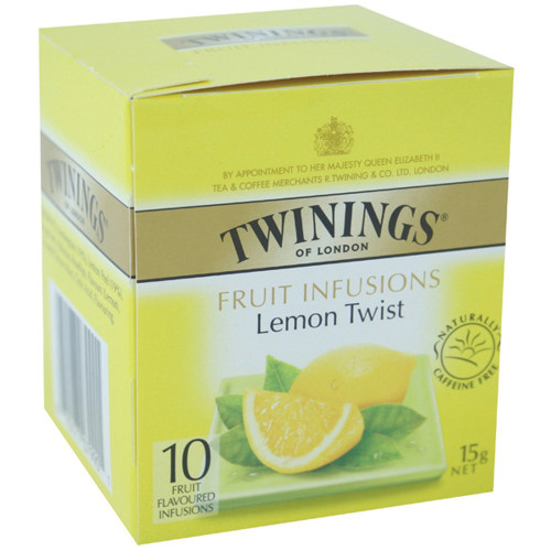 TWININGS TEA BAGS Lemon Twist Pack of 10