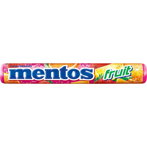 MENTOS LOLLIES Fruit 14 Piece Roll