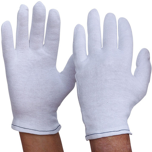 GLOVES INTERLOCK POLYCOTTON Liners Men White 342CL (Pack of 12) GCI100/L  *** While Stocks Last - Please Enquire to Confirm Availability ***