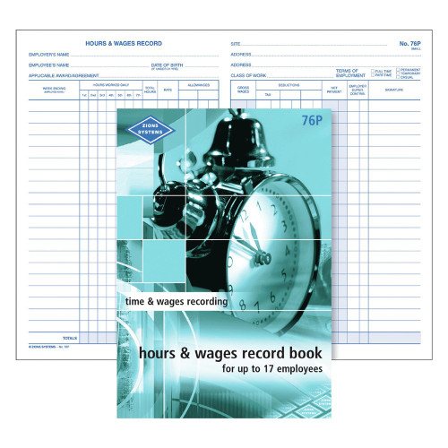 ZION 76P WAGE BOOK