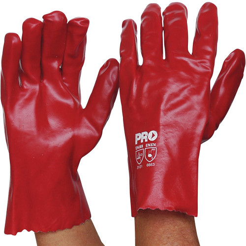 ZIONS RED PVC GLOVE Short *** Please enquire to confirm availability ***