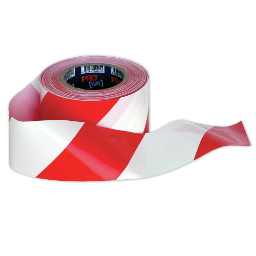 ZIONS GENERAL SAFETY EQUIPMENT BARRICADE SAFETY TAPE (100m x 75mm Red/White )