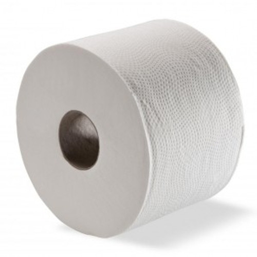 CAPRICE MINI JUMBO TOILET ROLL 2 Ply, 115m Suits DP2JM Dispenser, Ctn18 *** See also MG-11502 ***