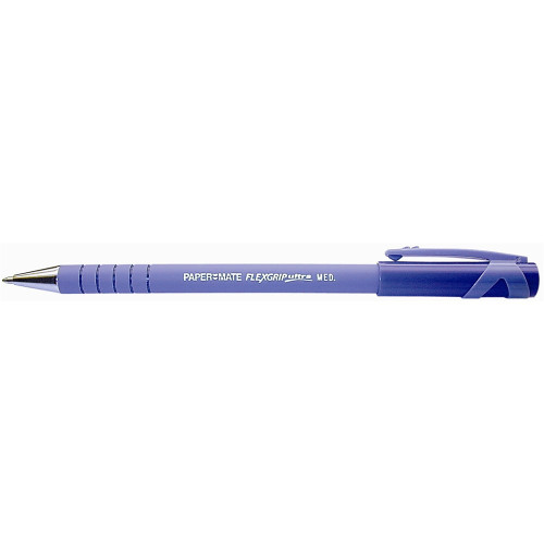 Paper Mate Flexgrip Ultra Ballpoint Pen Capped Medium Blue Box of 12 (9610131)