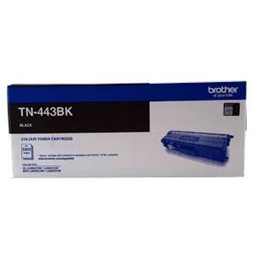 BROTHER TN443 BLACK TONER CARTRIDGE BLACK 4.5K Suits Brother HL L8260CDW / L8360CDW / Brother MFC L8690CDW / L8900CDW