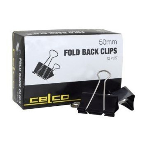 CELCO NO.400 FOLDBACK CLIP 50MM BX12
