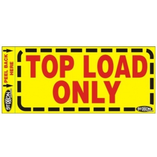 STIXXON LABEL 'TOP LOAD ONLY' 130mm x 60mm Bx500