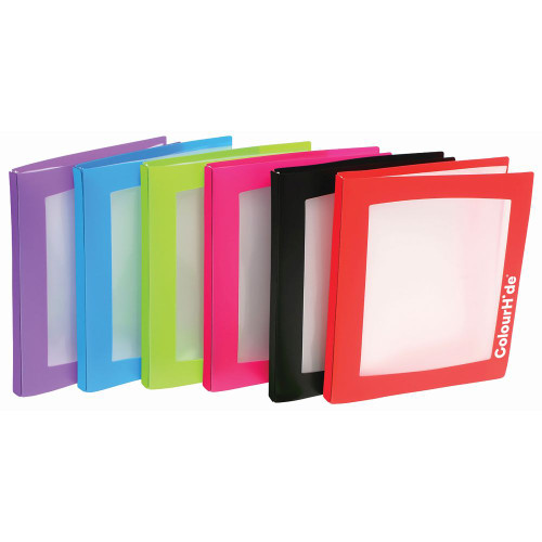 COLOURHIDE DISPLAY BOOK A4 Refillable W Frame Black