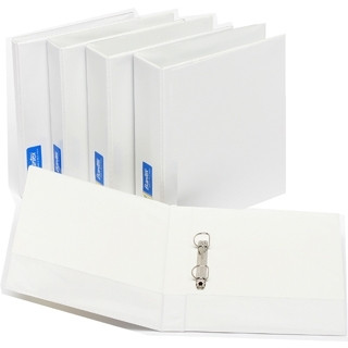 Bantex Standard Insert Ring Binder PP A4 2D Ring 19mm - White (2735-207)