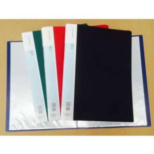 A4 DISPLAY BOOK FIXED 20 POCKET Assorted Colours