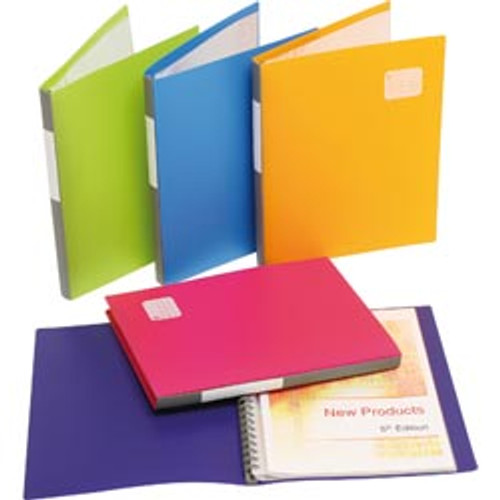MARBIG REFILLABLE DISPLAY BOOKS Pro Series A4, 20 Pocket Assorted (Each)