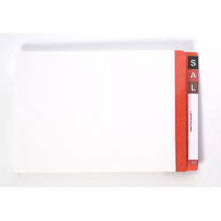 AVERY LATERAL FILES Foolscap White Orange Mylar Tab, Bx100