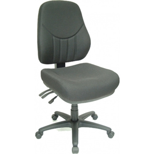 OXFORD OFFICE CHAIR Medium Back 510 x 650 X 900 - 1050 Black *** CURRENT AVAILABILITY AND PRICING NEEDS TO BE RECONFIRMED ***