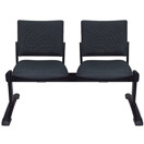 MADISON SQUARE BEAM CHAIR 2 Seater Beam with Black Legs, 1250mm Length