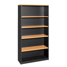 FOI BOOK CASE White/Ironstone 900x315x1500mm