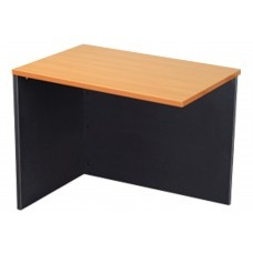 FOI DESK RETURN White/Ironstone 900X600X720mm