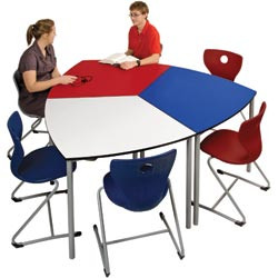TRIQUETRA POD TABLE Adjustable Height  *** Custom Made - ETA 6-8 weeks from time of order ***
