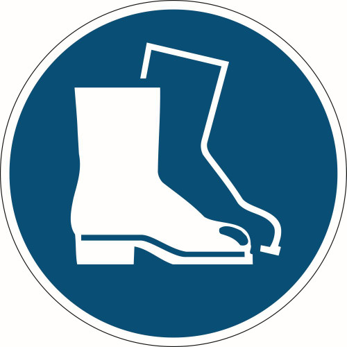 DURABLE SAFETY MARKING SIGN USE FOOT PROTECTION BLUE