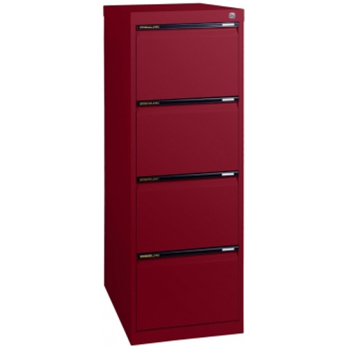 STATEWIDE FILING CABINET 4 DRAWER H1325xw467xd610mm Burgundy