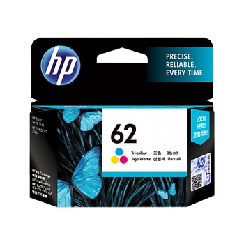 HP 62 ORIGINAL TRI COLOUR INK 165 P Suits HP ENVY 5640 / 7640 / OFFICEJET 5740