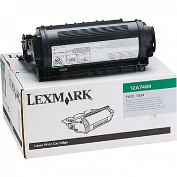 LEXMARK 12A7469 ORIGINAL RETURN PROGRAM TONER CARTRIDGE FOR LABEL APP 32K Suits T632/634