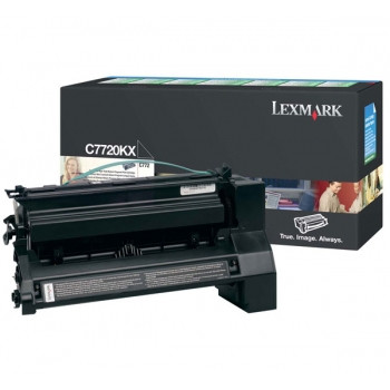 LEXMARK C7720KX ORIGINAL BLACK PREBATE TONER CART 15K Suits C772
