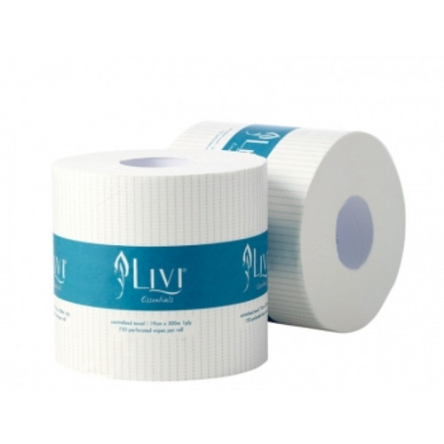 LIVI ESSENTIALS CENTREFEED ROLL TOWEL 1ply 300m, Ctn4 ** See also MG-8202 **