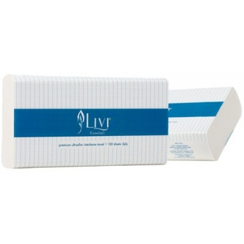 LIVI ESSENTIALS ULTRASLIM TOWEL 2ply 150s, Ctn16