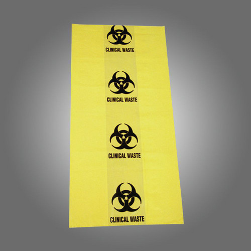 BIO HAZARD CLINICAL WASTE BAG 50L 630MM X 800MM