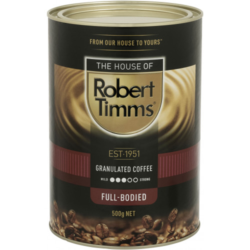 ROBERT TIMMS COFFEE Granulated 500gm