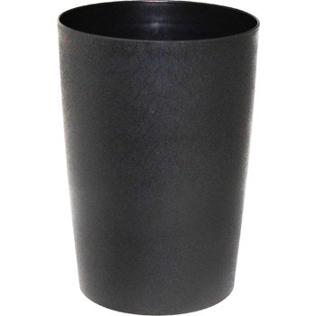 Compass Round Tidy Bin 8 Litre Black (210 Diameter x 300mm High) , Each