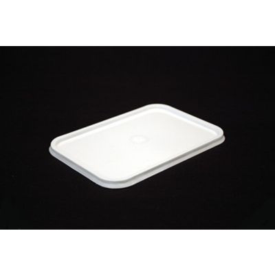 DISPOSABLE RECTANGULAR CONTAINER LID White, To suit  Ribbed Containers REB500 - REB1500 - 500ml, 680ml, 750ml, 1000ml and 1500ml containers Bx500