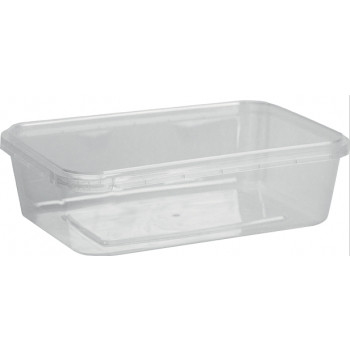 LOCKSAFE RECTANGULAR TAMPER EVIDENT CONTAINERS 750ML CTN250 **CONTAINERS ONLY - LIDS ARE SOLD SEPARATELY (MM-CALSRECLID)**