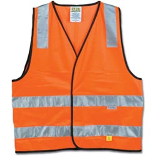 MAXISAFE HI-VIS SAFETY VEST Day Night Orange - Small, Class D/N