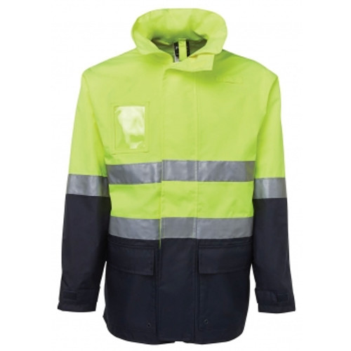 ZIONS HI VIS JACKET Long Line Lime / Navy Small