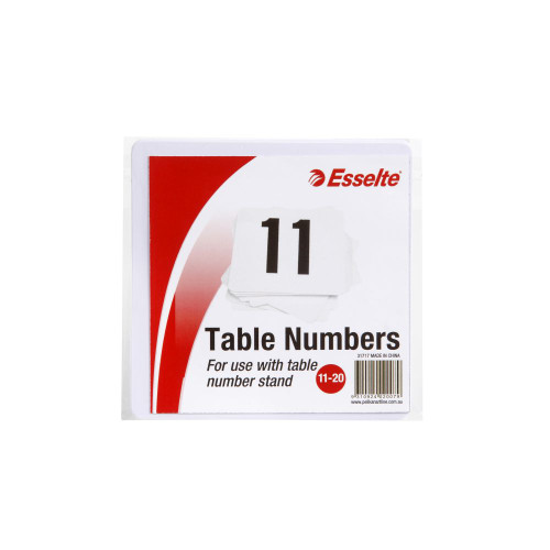 ESSELTE TABLE NUMBERS 11 20 10cm White
