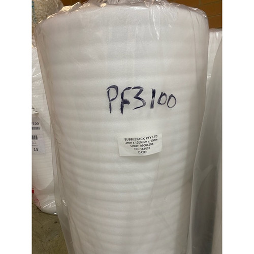 POLY FOAM 1200mm X 3mm 100mtr P03