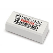 Faber-Castell PVC-Free Student Pencil Eraser Small, White (188672)