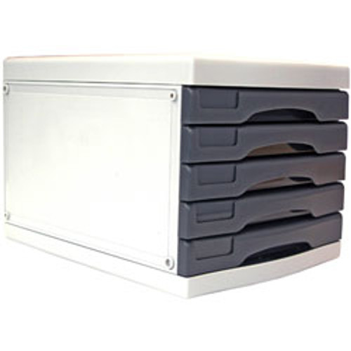 METRO MULTI DRAWER STORAGE SYSTEM A4 Storm Grey/Light Grey