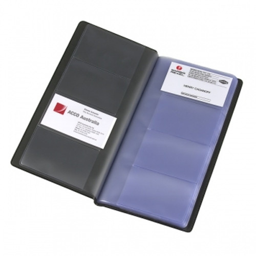 MARBIG BUSINESS CARD BOOK Standard, 208 Capacity, Black