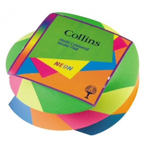 COLLINS COLOUR BLOCK MEMO PAD Multi-coloured Swirl