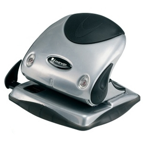 REXEL P225 PRECISION 2 HOLE PUNCH Silver/Black, 25 Sheets