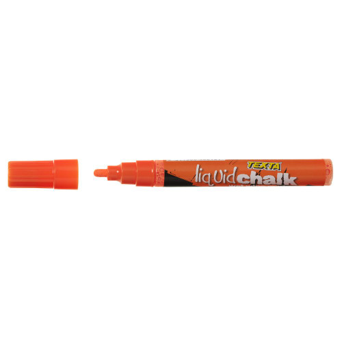 Texta Liquid Chalk Marker Wet Wipe Bullet 4 5mm Nib Orng