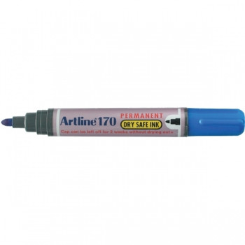 ARTLINE 170 PERMANENT MARKER DRYSAFE Blue Bullet Point Bx12