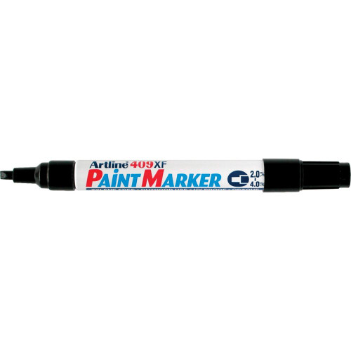 ARTLINE 409XF PAINT MARKERS Medium Chisel Black pack of 12